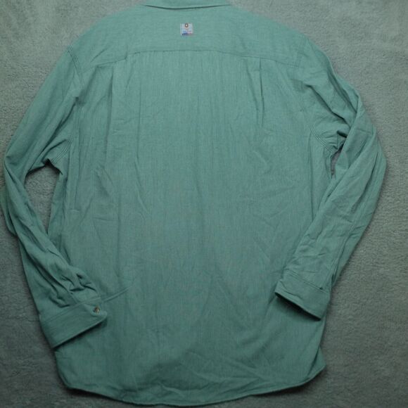 Tyndale Men's FRMC Rustic FR Button Down Work Shirt Men's Size 2XL Green Shirt - Picture 9 of 11